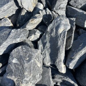 Łupek antracytowy 32-63 mm ciemny kamień dekoracyjny o metalicznym połysku Gorzów Kłodawa